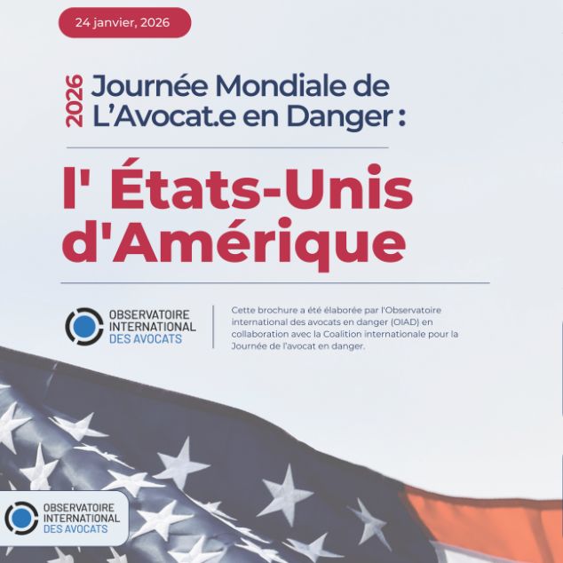 24 janvier 2026 : 16ème édition de la Journée Mondiale de l’avocat en danger, dédiée aux États-Unis